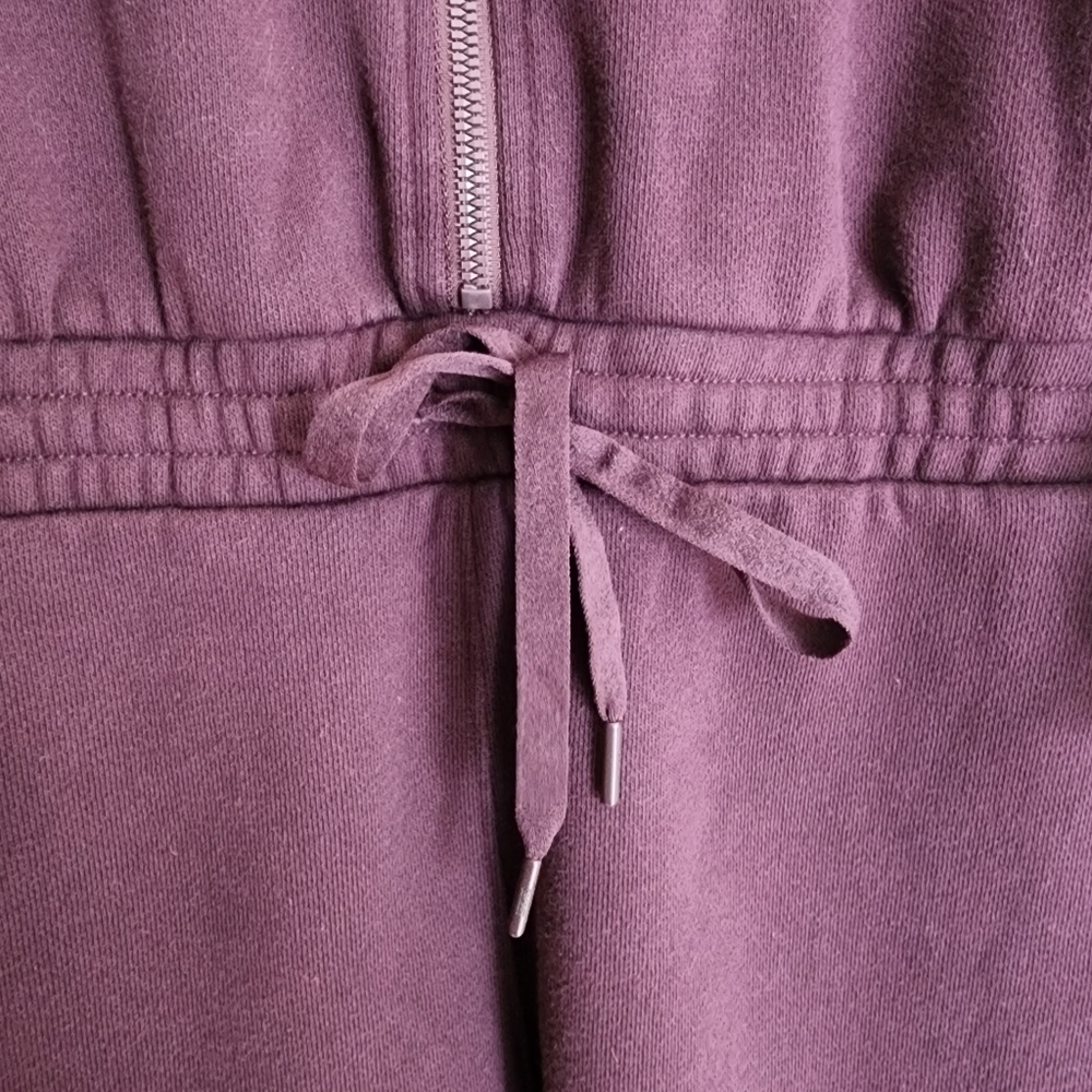 Victoria's Secret Burgundy One Piece Jumpsuit Sweatsuit Comfy Cozy Warm XXL - Picture 11 of 15
